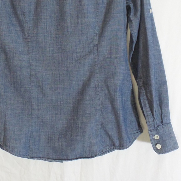J. Crew "the perfect shirt" chambray button down shirt || XS - Picture 8 of 10